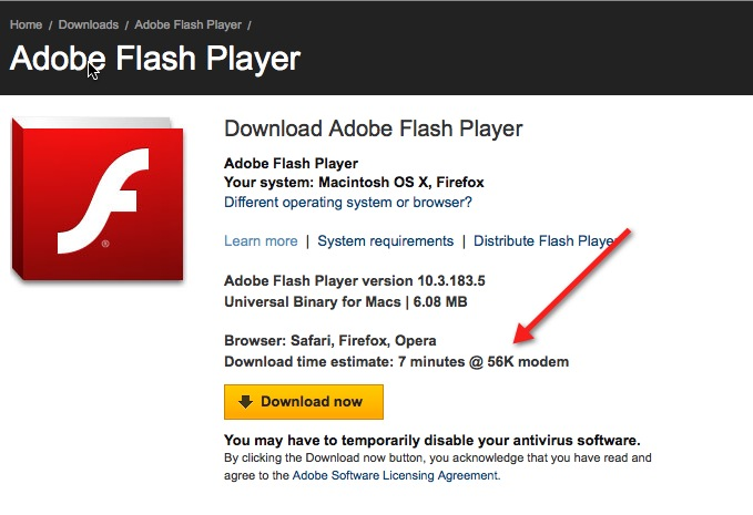 Download Adobe Flash