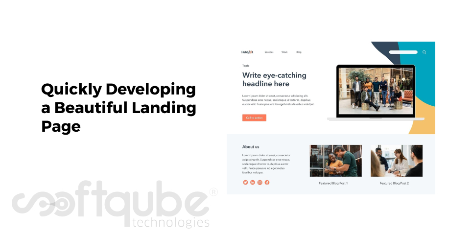 Quickly Developing a Beautiful Landing Page