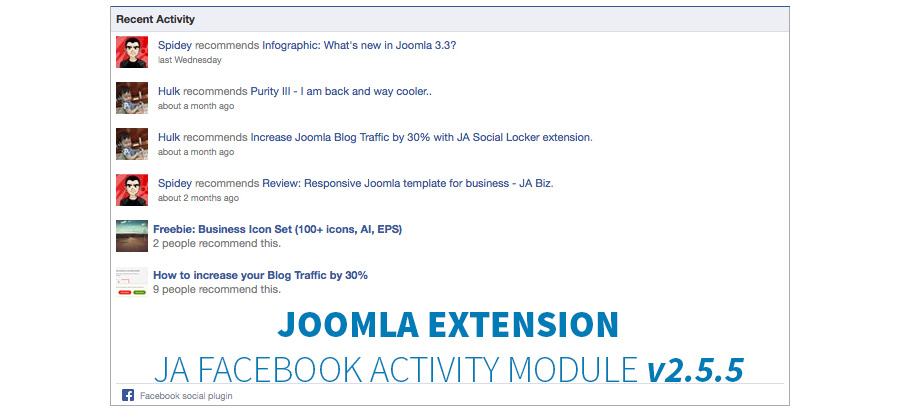 Facebook Joomla Extension