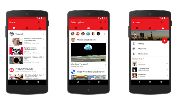 Youtube Android App Launched
