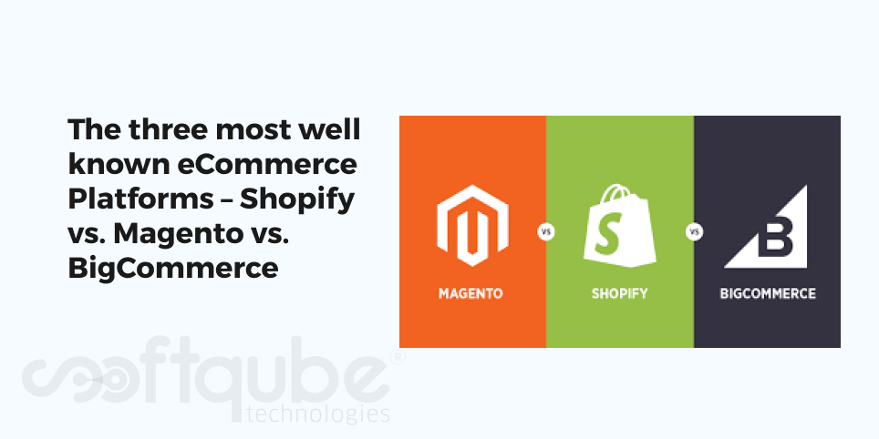 The three most well known eCommerce Platforms – Shopify vs. Magento vs. BigCommerce