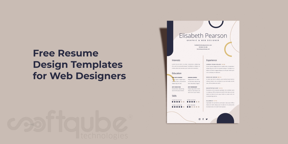 Free Resume Design Templates for Web Designers