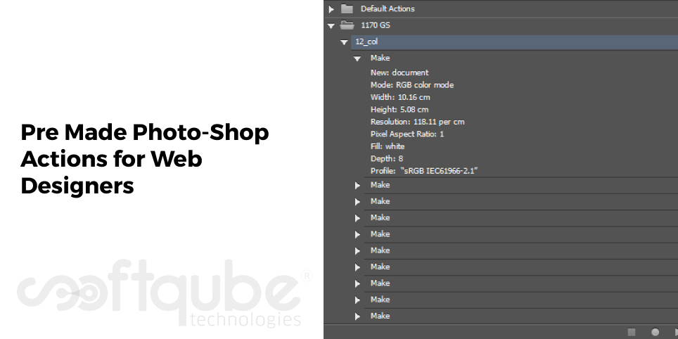 Pre Made Photo-Shop Actions for Web Designers