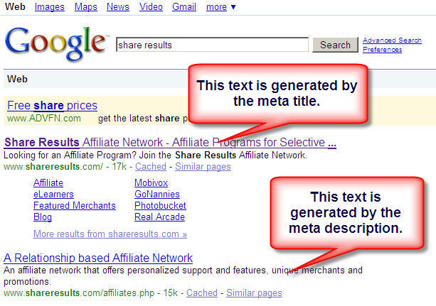 Postive & Negative Examples of Meta Title Tags