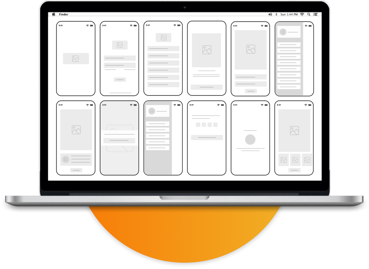 Wireframe Page Layout Structure