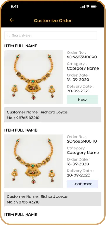 jewellery customize Services
